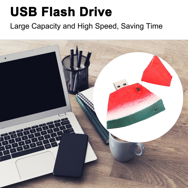 USB Flash Drive Cute Cartoon Watermelon Shape Memory Stick Gift