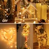 2Pcs Fairy Lights Plug in, 10Feet 200LED Copper Wire Firecracker