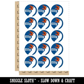 Silly Goose Funny Bird Temporary Tattoo Water Resistant Fake Body Art Set Collection - 15 2" Tattoos (1 Sheet)