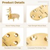 4 PCS 90 Degrees Folding Table Hinges, Brass Hinges with