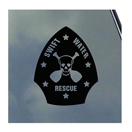 Swift Water Rescue Vinyl Sticker Decal White Water Live Bait Rescue Go and Tow