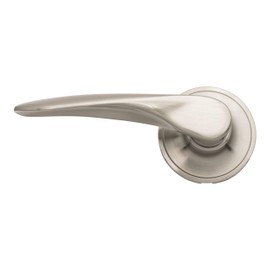 Excel Architectural DP6972 Passage Door Handle on Rose Set with Adjustable Latch, Satin Nickel