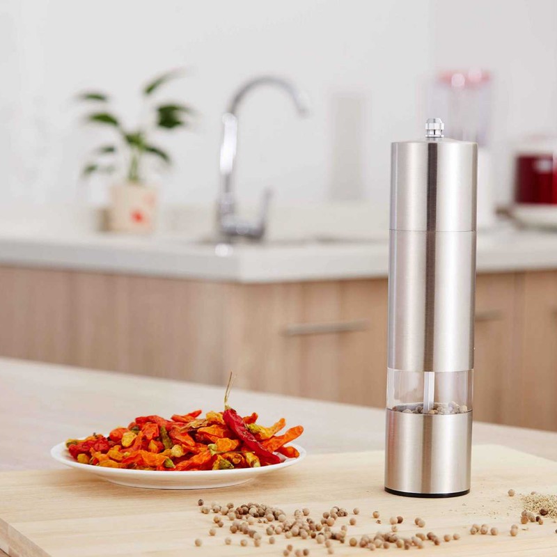 Pepper Grinder Stainless Steel Manual Pepper Spice Mill Adjustable Coarseness