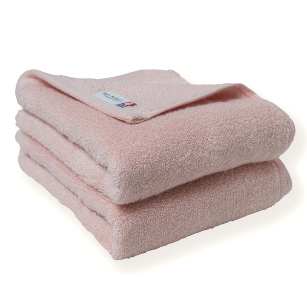 SU-TOWEL+ Imabari Towel Certified Face Towel, 2 Pieces, 13.4 x