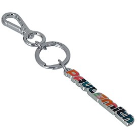 Paul Smith KEYR/GNLOGO 96 Key Ring, Multi-Color, Logo, Silver, Silver
