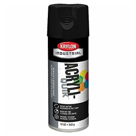 Krylon (5-Ball) Interior-Exterior Paint Semi-Flat Black - Lot of 6