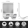Stondino 6 Pcs Adhesive Hooks Command Hooks for Hanging Towel