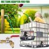 IBC Tote Adapter 1/2in Leakproof Brass Valve Coarse Thread for