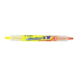 Pilot VW Spotliter Double Ended Highlighter 3.6 mm Tip - Yellow/Orange, Box of 12