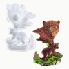 XYQHOAC Large Bear Silicone Mold Wall Hanging Resin Mold 3D