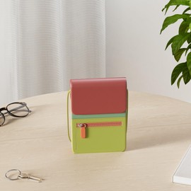 ili New York 6827 Leather Crossbody Organizer with RFID Blocking Lining (Citrus)