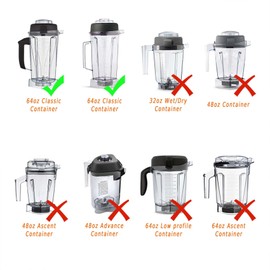 EastFune Blade Assembly Replacement for Blenders 64oz Container, replace Classic 4500 5000 5200 6000 6300, Professional 200 500 and Vita-Prep/Vita-Prep 3 etc