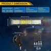 Willpower 15 inch 216W LED Light Bar Triple Row Spot