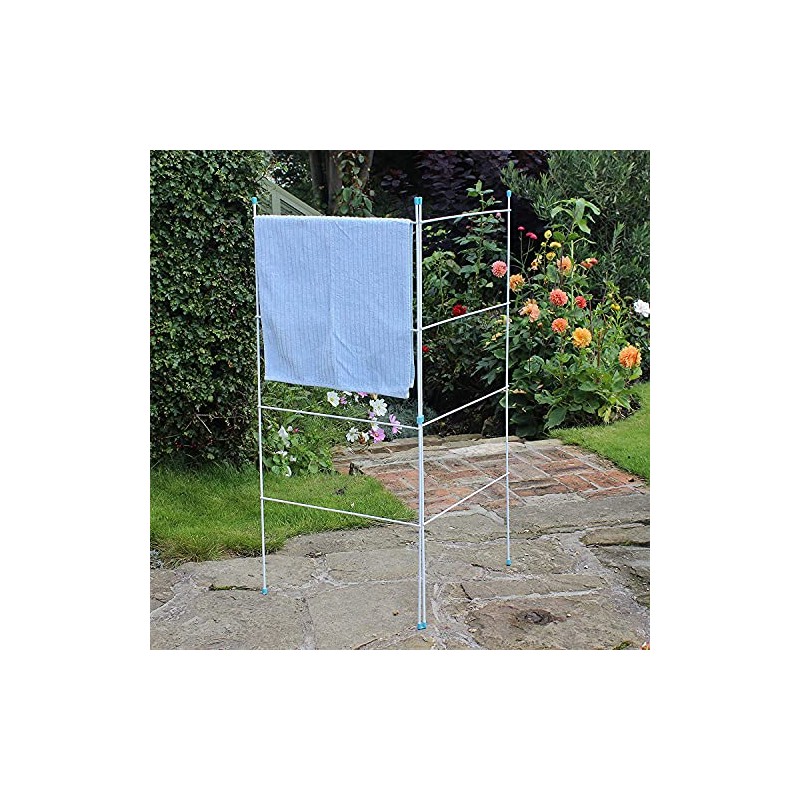 HOMION Caravan indoor/outdoor two panel folding washing clothes airer laundry