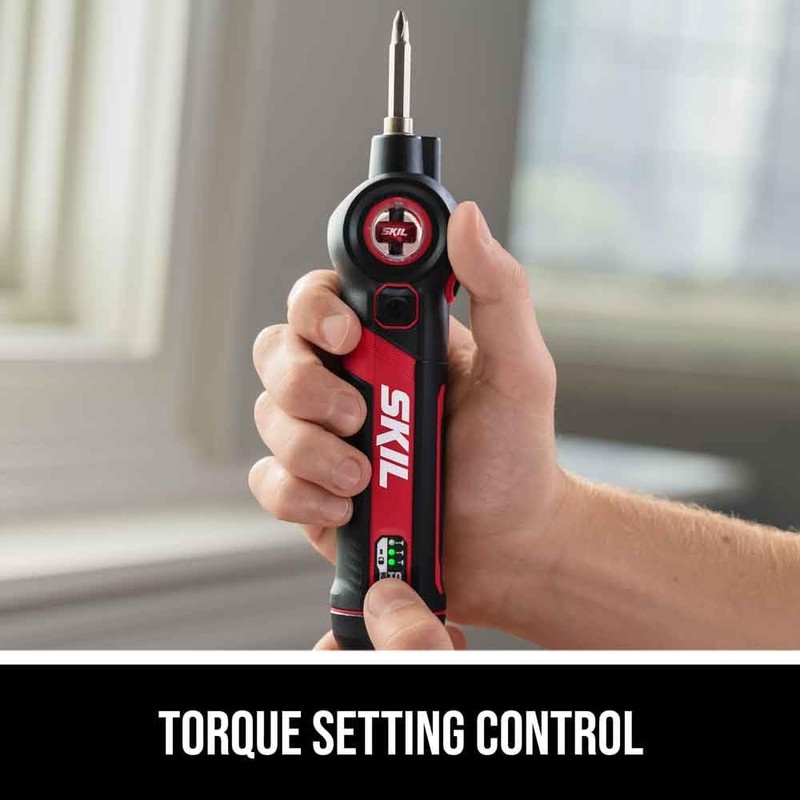 SKIL Twist 2.0 Rechargeable 4V Screwdriver with Pivoting Head, Torque