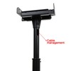 VideoSecu 2 Height Adjustable Heavy-Duty Steel Speaker Stands for Satellite