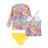 Girls 3 Piece Rash Guard Swimsuits Set Tankini Bathing Suits