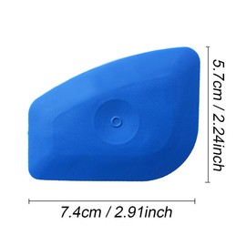 9 piezas de vinilo para raspar de etiquetas, rascador plano para manualidades, color azul suave
