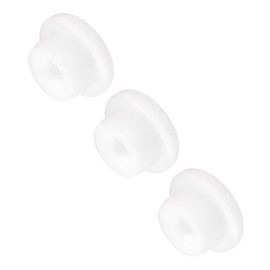 MECCANIXITY 3pcs T-Shaped Silicone Plugs 20mm 13/16 Inch Dia Snap in Plug Hole Seal Cover Round Rubber Stopper for Kitchen Rubber Bulkheads Waterproof Sealing Plugs White