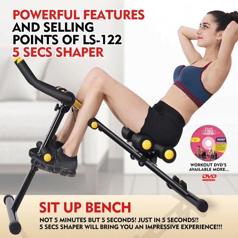 Magic BB Foldable Ab Workout Machine for Home Gym –