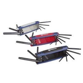 KOBALT 3 piece Folding Hex Key Sets -SAE, Metric & Star 0141180  - 25 sizes
