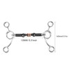 QANYEGN Stainless Steel Horse Chew Bit, Black Snaffle Bit, Gag