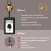 BONE Lanyard Retractable Badge Holder - ID Sleeves with Slim