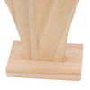 2pcs Wooden Necklace Display Stand Vase Shaped Light Weight Solid