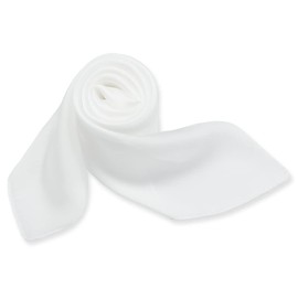 corciova White 35 x 35 Solid Color Square Silk Like Head Hair Scarf Stain Neck Wrapping