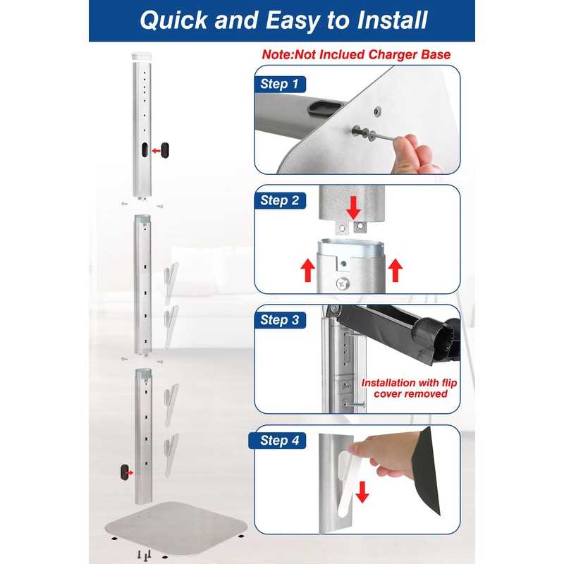 Haturi Vacuum Stand, Dyson Vacuum Holder and Metal Storage Bracket,