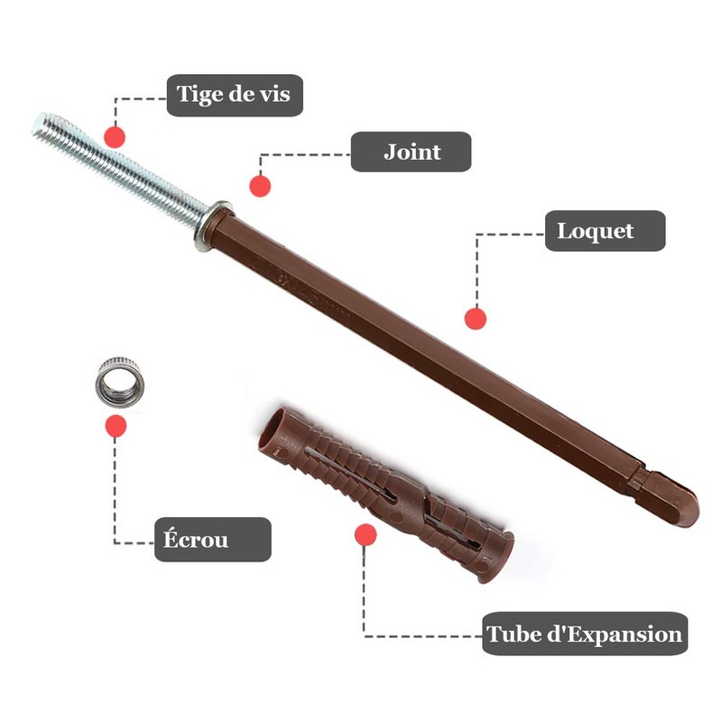 Gasea 8 Pcs Invisible Floating Shelf Brackets