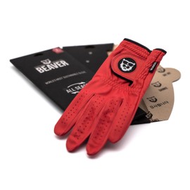 BEAVER GOLF Ladies Sunset Red All Season Ultra Golf Glove Left (Right Hand) M