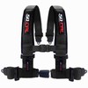 Blue 4 Point Harness for Bucket Seat, Push Button Release,
