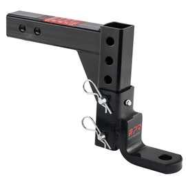 OPENROAD Adjustable Trailer Hitch Ball Mount, Fits 2-Inch Receiver, 1-Inch Hole, 7500lbs, 9-1/2" Drop/ 8-1/4" Rise Drop Hitch, Tow Hitch for Heavy Duty Truck with Stainless Steel Pins