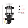 CAMPLUX 12V Water Pump Kit, 1.6 GPM 65 PSI High