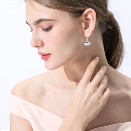 REDSUN Koala Animal Hoop Earrings for Women Girls 925 Sterling Silver Koala/Panda/Fairy/Hedgehog/Cat Earrings for Girls Hypoallergenic Huggie Hoop Earrings, Sterling Silver