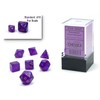 Chessex Dice Set – 10mm Borealis Purple/Gold Luminary Polyhedral Dice