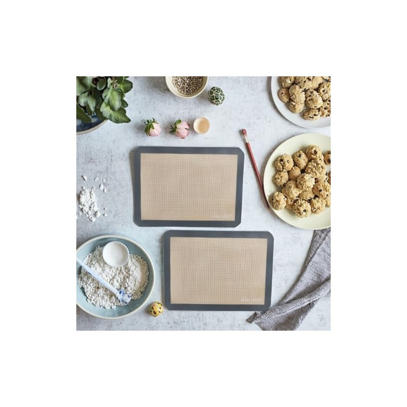Home Crave, Silicone Baking Mat, Reusable Silicone Oven Baking Sheet,