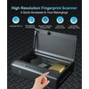 PINEWORLD Gun Safe, Biometric Gun Safes For Handgun, Pistol Safe