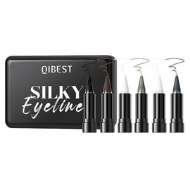 6 Colors Eyeliner Pen Set, Gel Eyeliner Shadow Pencil, Matte & Peal Eye Liner Kit, Muti-Use Long Lasting Silky Eye liner Eyeshadow Makeup