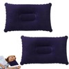 Camping Pillow 2-Pack – Navy Blue Inflatable Travel Pillows 32x20cm