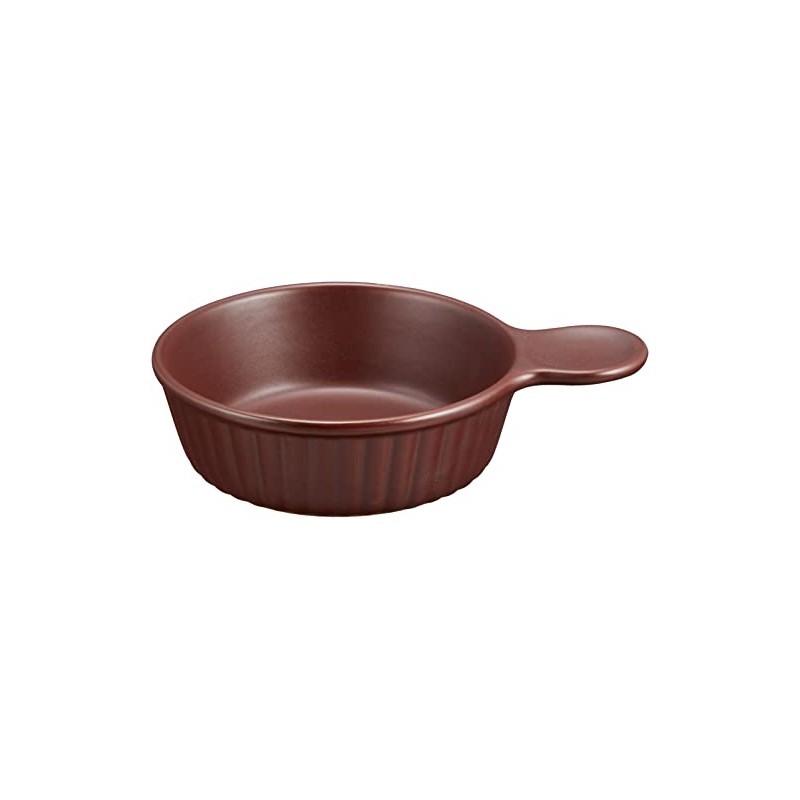 Reddish Brown One-Handed Ajillo Ajillo Pot, Diameter 5.9 inches (15