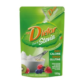 Dietor - MyDietor Cuor di Stevia Dolcificante Naturale Sfuso con Estratto di Stevia 0 kcal, Senza Glutine - 150 gr