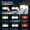 MIOISY Headlamp Rechargeable, Ultra Bright LED Head Lamp Flashlight with