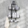 Over the Shower Head Caddy No Drilling black shower caddy