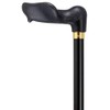Unisex Adjustable Palm Grip Cane Metallic Black -Affordable Gift! Item