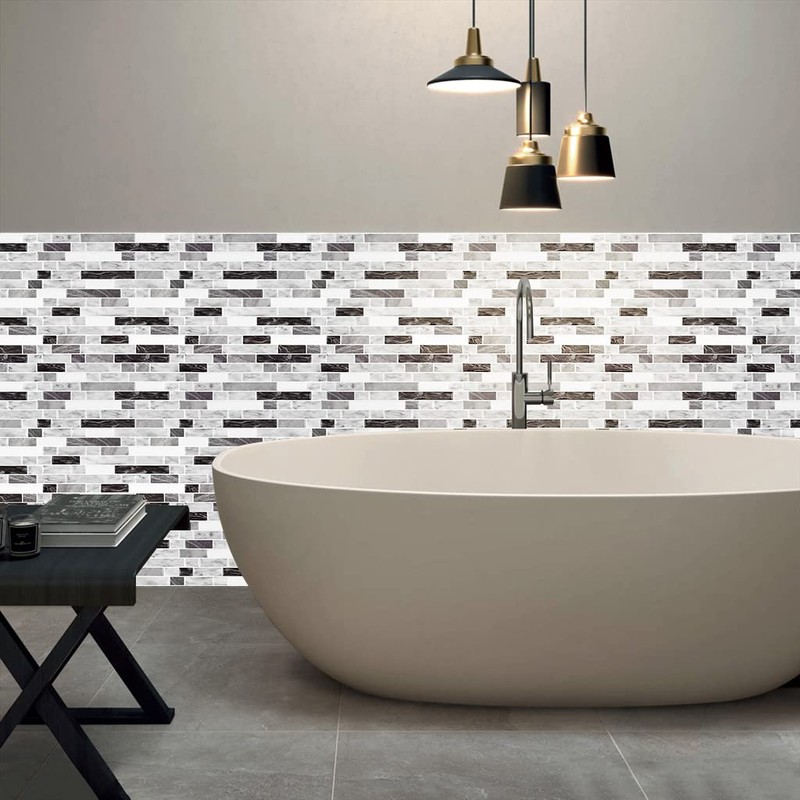 STICKGOO Thicker Design Peel and Stick Tile Backsplash, 12”×12”Stick on