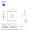 10 PCS 1/2 Beveled Square Washers in Plain Carbon Steel