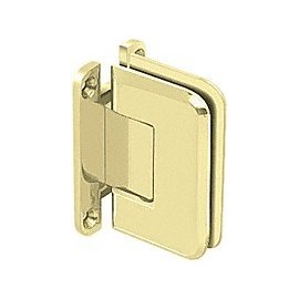 C.R. LAURENCE P1N037SB CRL Satin Brass Pinnacle 037 Series Wall Mount Full Back Plate Standard Hinge