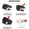 Glarks 65Pcs Assorted Heavy Duty Wire Lugs Battery Cable Tinned